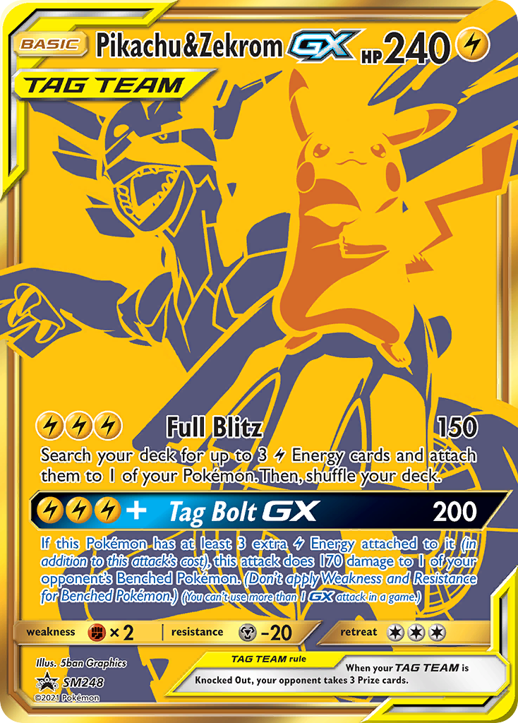 Pikachu y Zekrom GX