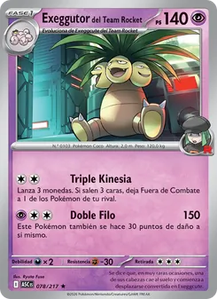 Exeggutor del Team Rocket