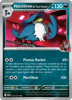 Honchkrow del Team Rocket