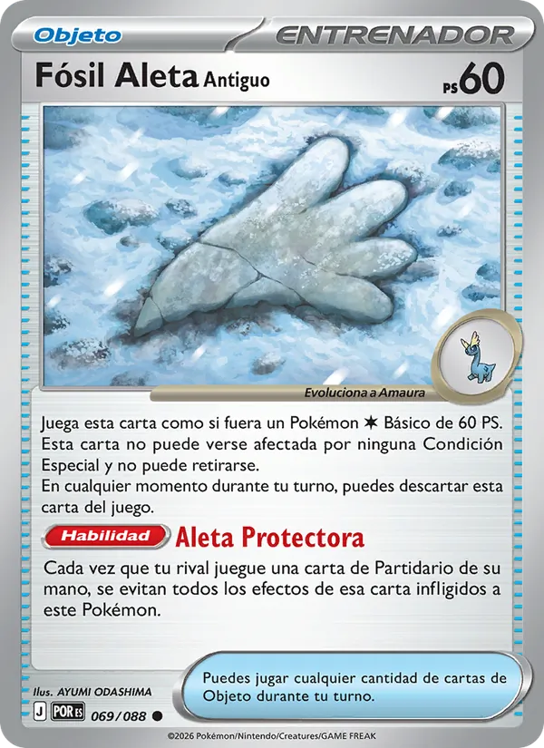Fósil Aleta Antiguo