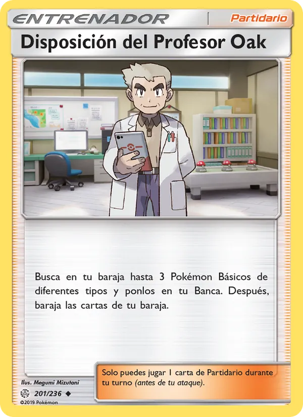 Disposición del Profesor Oak