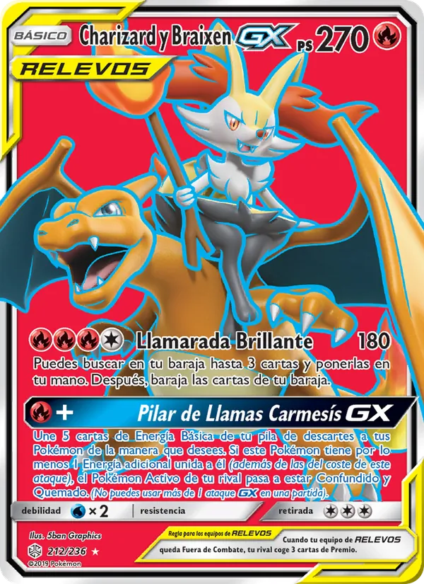 Charizard y Braixen GX