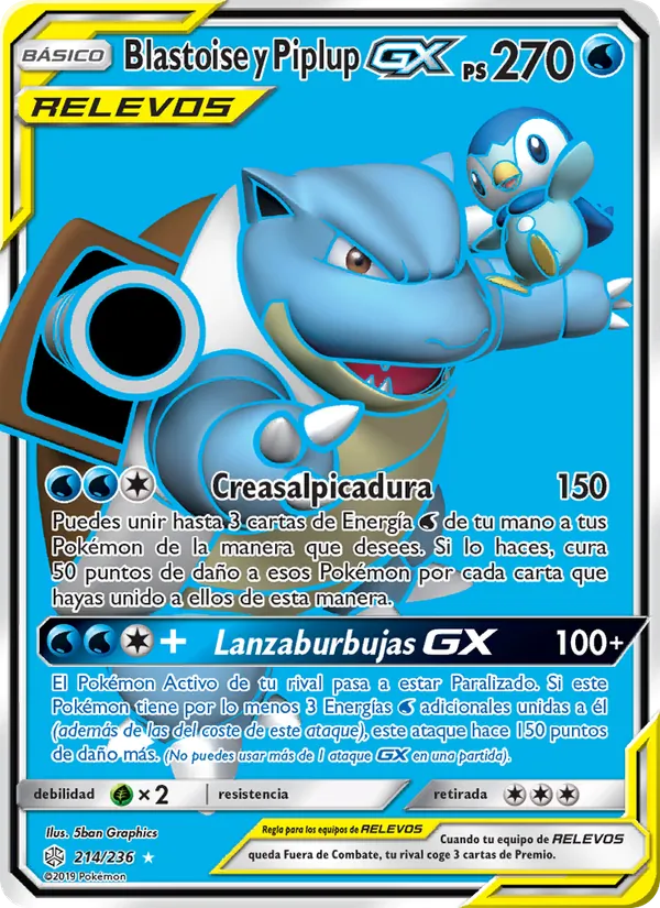 Blastoise y Piplup GX