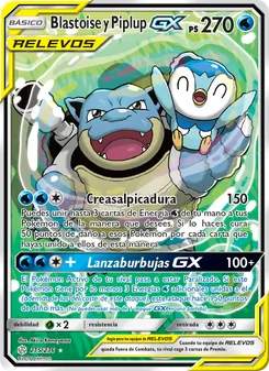 Blastoise y Piplup GX