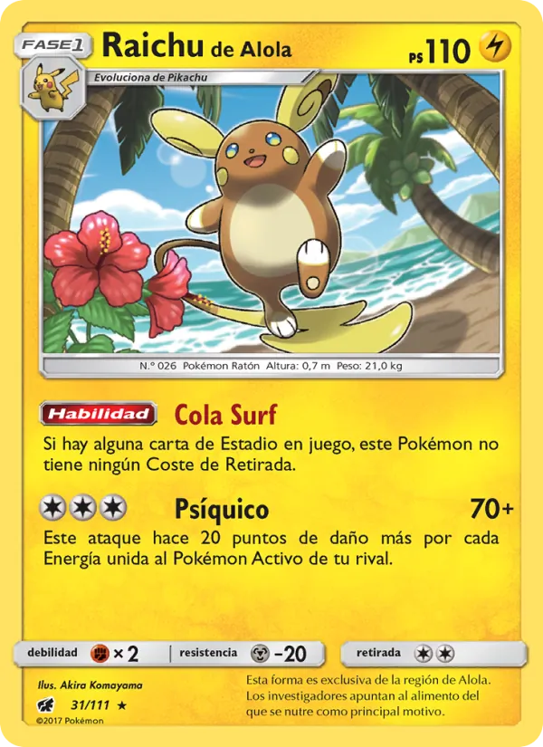 Raichu de Alola