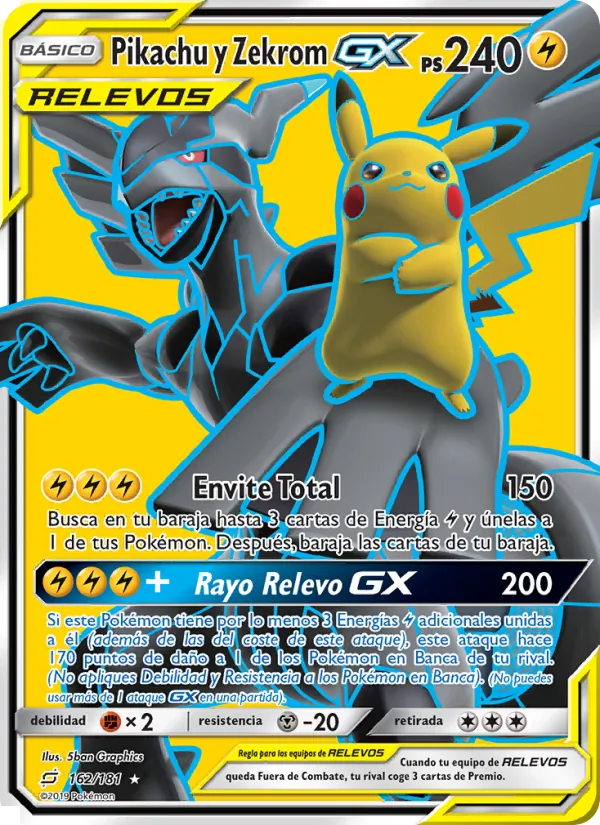 Pikachu y Zekrom GX