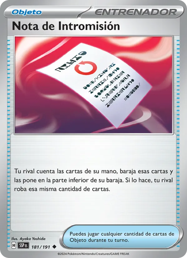 Nota de Intromisión