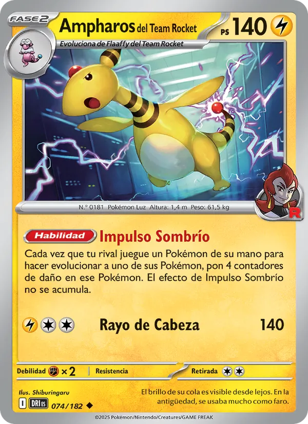 Ampharos del Team Rocket